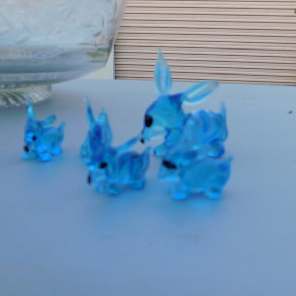 Glass Dog Collection BLUE Vintage - Picture 2 of 12